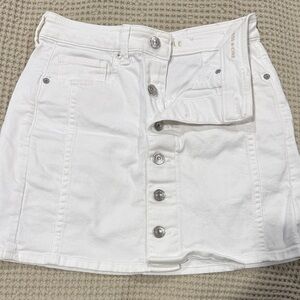 American Eagle Outfitters White Stretch Denim Skirt